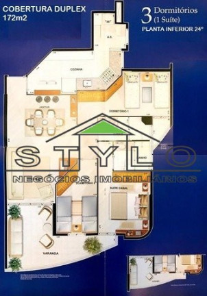 Imagem Cobertura com 3 Quartos à Venda, 172 m² em Centro - São Bernardo Do Campo Imagem Cobertura com 3 Quartos à Venda, 172 m² em Centro - São Bernardo Do Campo