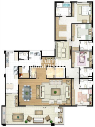 Imagem Apartamento com 4 Quartos à Venda, 256 m² em Panamby - São Paulo Imagem Apartamento com 4 Quartos à Venda, 256 m² em Panamby - São Paulo