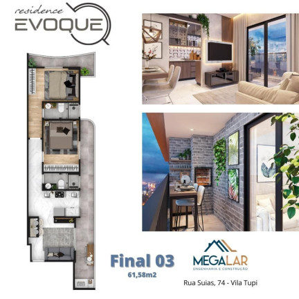 Imagem Apartamento com 2 Quartos à Venda, 56 m² em Tupi - Praia Grande Imagem Apartamento com 2 Quartos à Venda, 56 m² em Tupi - Praia Grande