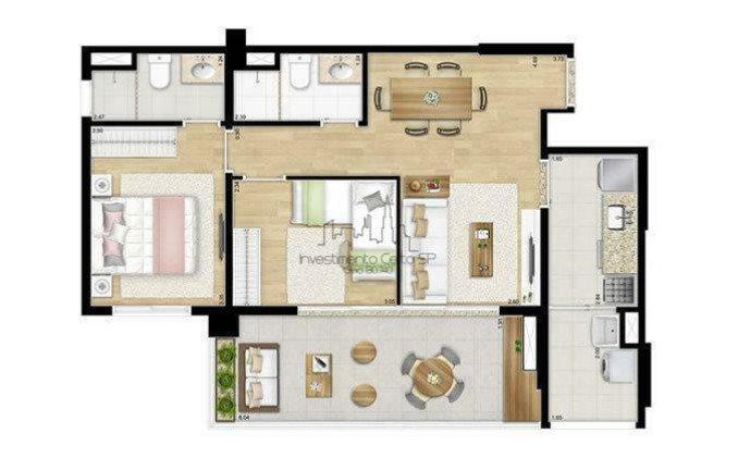 Imagem Apartamento com 2 Quartos à Venda, 67 m² em Tatuapé - São Paulo Imagem Apartamento com 2 Quartos à Venda, 67 m² em Tatuapé - São Paulo