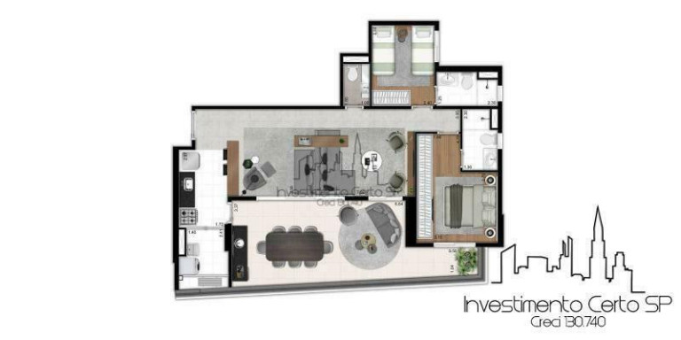 Imagem Apartamento com 2 Quartos à Venda, 71 m² em Pinheiros - São Paulo Imagem Apartamento com 2 Quartos à Venda, 71 m² em Pinheiros - São Paulo
