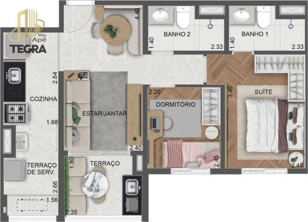 Imagem Apartamento com 3 Quartos à Venda, 71 m² em Parada Inglesa - São Paulo
