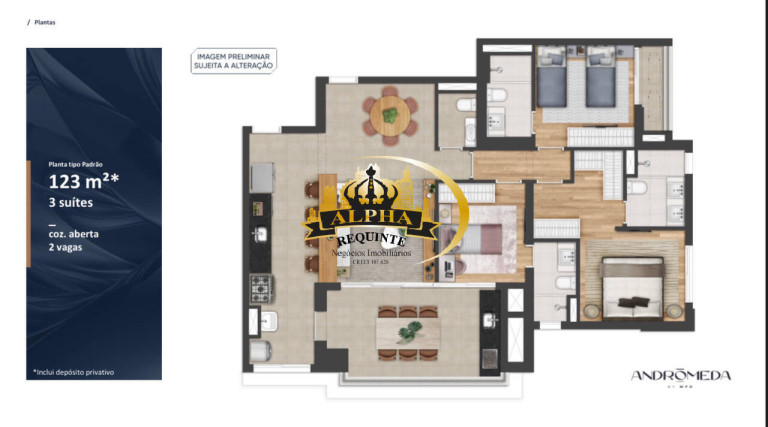 Imagem Apartamento com 3 Quartos à Venda, 123 m² em Alphaville - Barueri
