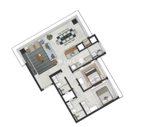 Apartamento com 2 Quartos à Venda, 83 m² em Predial - Torres