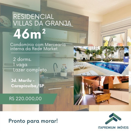 Imagem Imóvel com 2 Quartos à Venda, 46 m² em Jardim Marilu - Carapicuíba Imagem Imóvel com 2 Quartos à Venda, 46 m² em Jardim Marilu - Carapicuíba