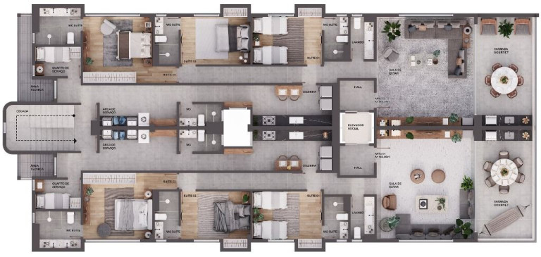 Imagem Apartamento com 3 Quartos à Venda, 177 m² em Poço - Cabedelo Imagem Apartamento com 3 Quartos à Venda, 177 m² em Poço - Cabedelo