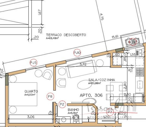Imagem Apartamento com 1 Quarto à Venda, 170 m² em Centro - Florianópolis Imagem Apartamento com 1 Quarto à Venda, 170 m² em Centro - Florianópolis