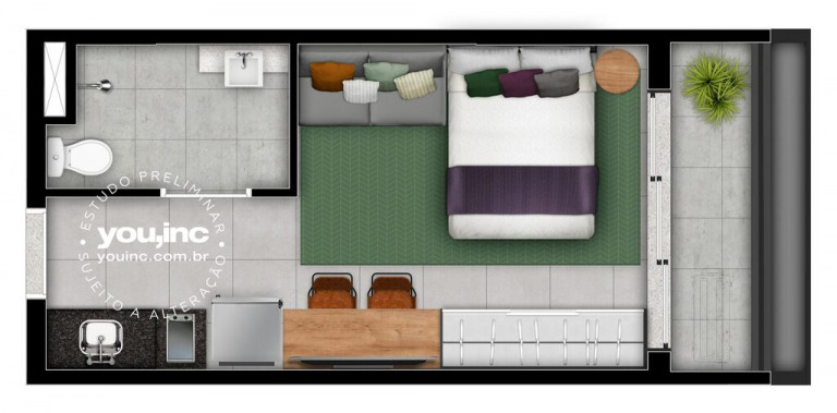 Imagem Studio com 1 Quarto à Venda, 22 m² em Pinheiros - São Paulo Imagem Studio com 1 Quarto à Venda, 22 m² em Pinheiros - São Paulo