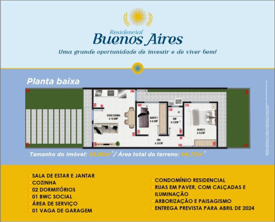 Imagem Casa com 2 Quartos à Venda, 45 m² em Buenos Aires - Foz Do Iguaçu