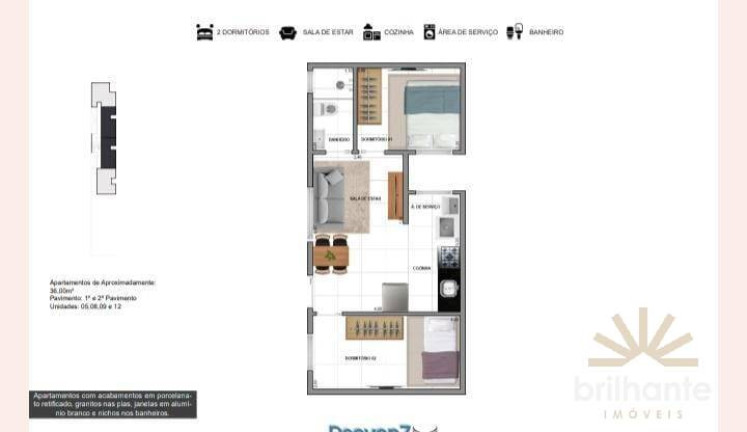 Imagem Apartamento com 2 Quartos à Venda, 40 m² em Vila Carrão - São Paulo