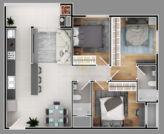 Imagem Apartamento com 2 Quartos à Venda, em Nações - Balneário Camboriú Imagem Apartamento com 2 Quartos à Venda, em Nações - Balneário Camboriú