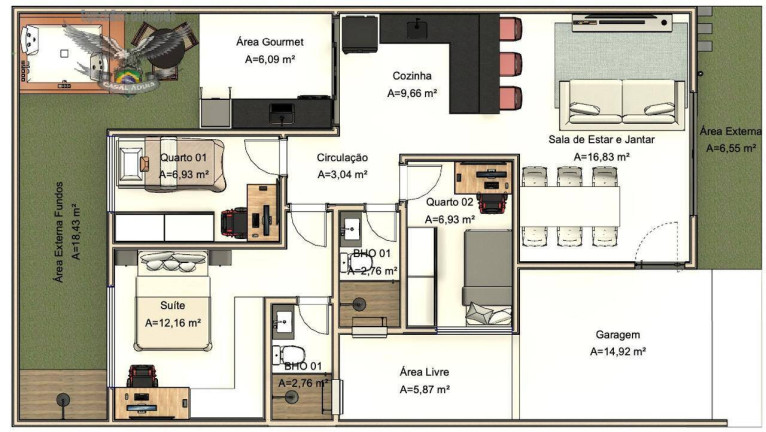 Imagem Casa de Condomínio com 3 Quartos à Venda, 126 m² em Centro - Ananindeua