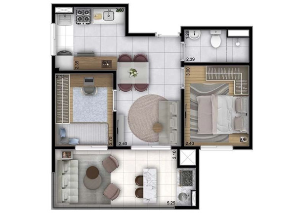 Imagem Apartamento com 2 Quartos à Venda, 34 m² em Panamby - São Paulo Imagem Apartamento com 2 Quartos à Venda, 34 m² em Panamby - São Paulo