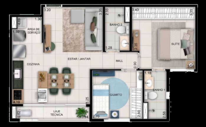 Imagem Apartamento com 3 Quartos à Venda, 80 m² em Setor Bela Vista - Goiânia Imagem Apartamento com 3 Quartos à Venda, 80 m² em Setor Bela Vista - Goiânia