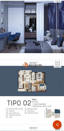 Imagem Apartamento com 2 Quartos à Venda, 54 m² em Centro - Poços De Caldas Imagem Apartamento com 2 Quartos à Venda, 54 m² em Centro - Poços De Caldas