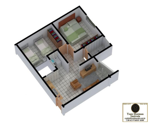 Imagem Apartamento com 2 Quartos à Venda, 53 m² em Estância Itaici - Caldas Novas Imagem Apartamento com 2 Quartos à Venda, 53 m² em Estância Itaici - Caldas Novas