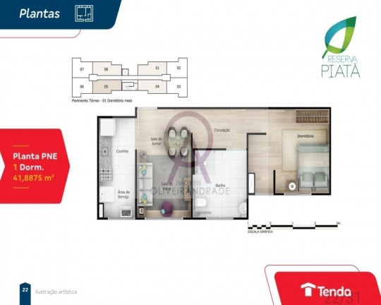 Imagem Imóvel com 1 Quarto à Venda, 41 m² em Piatã - Salvador