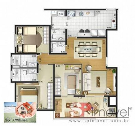 Imagem Apartamento com 3 Quartos à Venda, 100 m² em Rudge Ramos - São Bernardo Do Campo Imagem Apartamento com 3 Quartos à Venda, 100 m² em Rudge Ramos - São Bernardo Do Campo