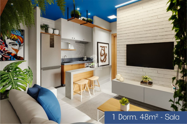 Imagem Apartamento com 1 Quarto à Venda, 39 m² em Praia Das Palmeiras - Caraguatatuba