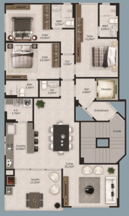 Imagem Imóvel com 3 Quartos à Venda, 130 m² em Meia Praia - Itapema Imagem Imóvel com 3 Quartos à Venda, 130 m² em Meia Praia - Itapema