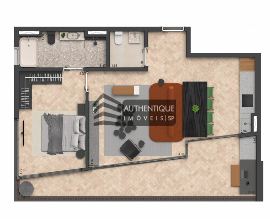 Imagem Apartamento com 1 Quarto à Venda, 122 m² em Jardins - São Paulo Imagem Apartamento com 1 Quarto à Venda, 122 m² em Jardins - São Paulo