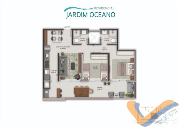 Imagem Cobertura com 2 Quartos à Venda, 82 m² em Canasvieiras - Florianópolis