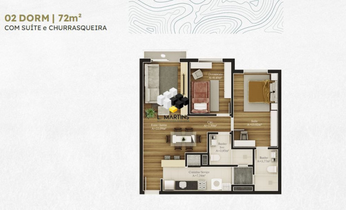 Imagem Apartamento com 1 Quarto à Venda, 72 m² em Vila Prinstrop - Gramado Imagem Apartamento com 1 Quarto à Venda, 72 m² em Vila Prinstrop - Gramado