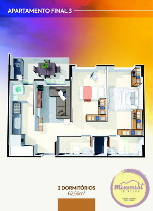 Imagem Imóvel com 2 Quartos à Venda, 62 m² em Caiçara - Praia Grande Imagem Imóvel com 2 Quartos à Venda, 62 m² em Caiçara - Praia Grande