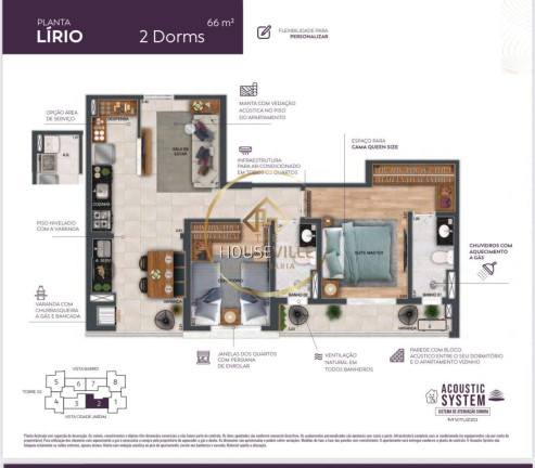 Imagem Apartamento com 2 Quartos à Venda, 66 m² em Jardim Satélite - São José Dos Campos Imagem Apartamento com 2 Quartos à Venda, 66 m² em Jardim Satélite - São José Dos Campos