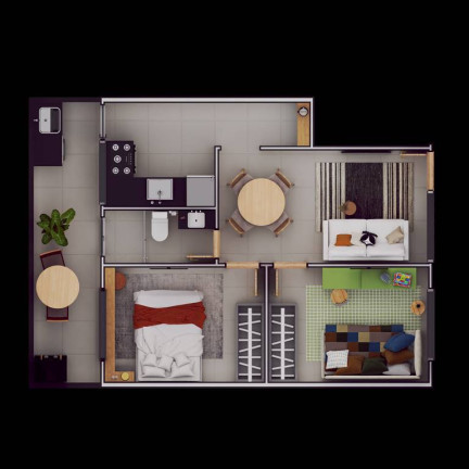 Imagem Casa de Condomínio com 2 Quartos à Venda, 41 m² em Ocian - Praia Grande Imagem Casa de Condomínio com 2 Quartos à Venda, 41 m² em Ocian - Praia Grande