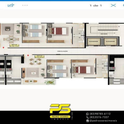 Imagem Apartamento com 2 Quartos à Venda, 60 m² em Cabo Branco - João Pessoa Imagem Apartamento com 2 Quartos à Venda, 60 m² em Cabo Branco - João Pessoa