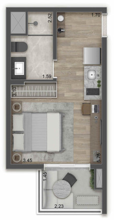 Imagem Imóvel com 1 Quarto à Venda, 22 m² em Freguesia Do ó - São Paulo