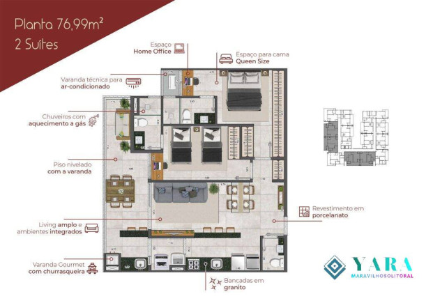 Imagem Apartamento com 2 Quartos à Venda, 76 m² em Itaguá - Ubatuba