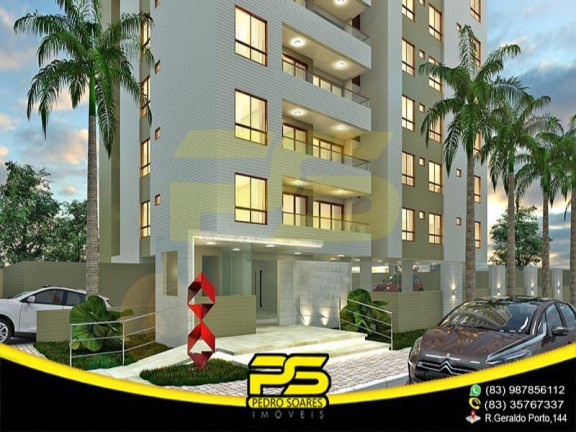 Apartamento com 3 Quartos à Venda, 95 m² em Cabo Branco - João Pessoa