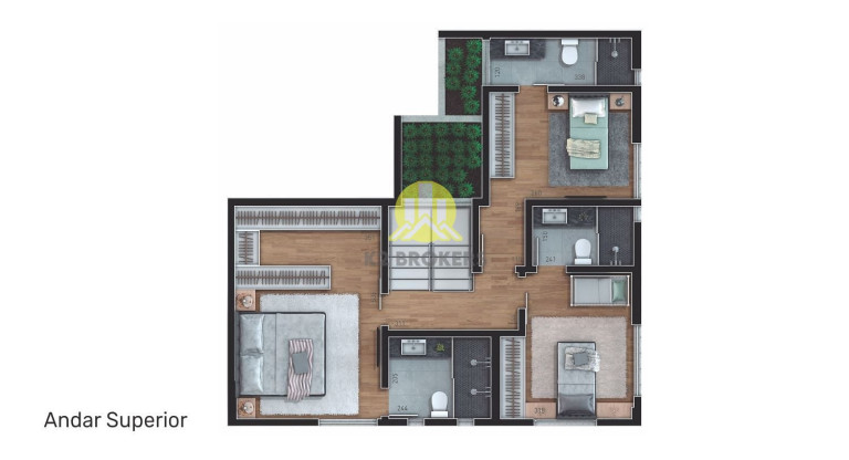 Imagem Cobertura com 3 Quartos à Venda, 223 m² em Juvevê - Curitiba Imagem Cobertura com 3 Quartos à Venda, 223 m² em Juvevê - Curitiba