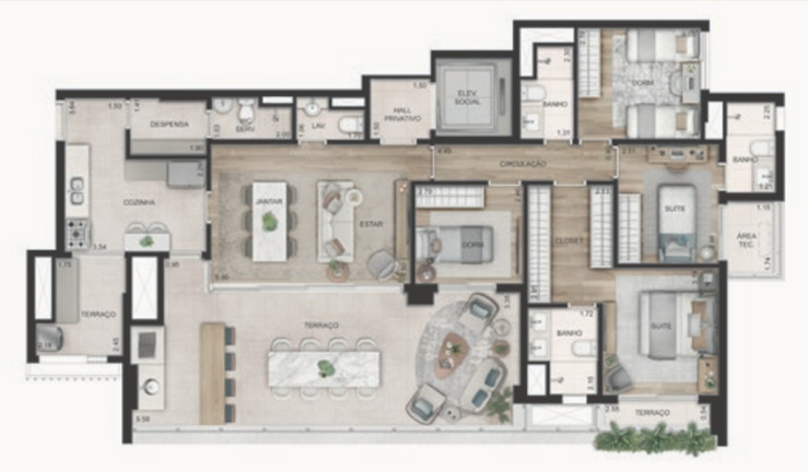 Apartamento com 4 Quartos à Venda, 179 m² em Perdizes - São Paulo