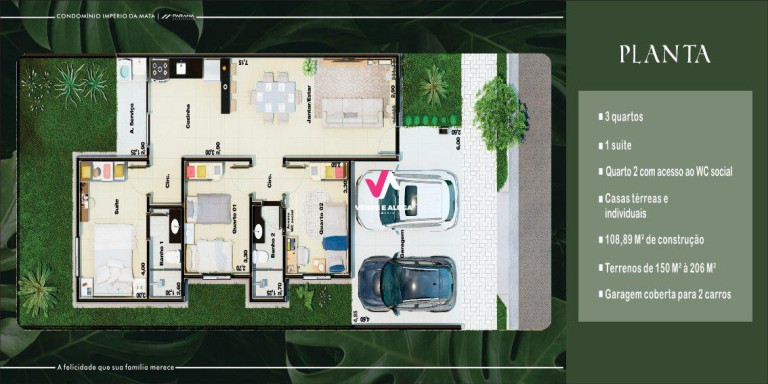 Imagem Casa com 3 Quartos à Venda, em Jardim Imperial - Cuiabá Imagem Casa com 3 Quartos à Venda, em Jardim Imperial - Cuiabá