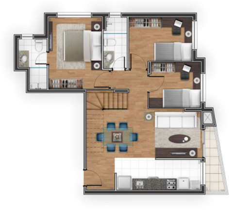 Imagem Cobertura com 3 Quartos à Venda, 274 m² em Cristo Rei - Curitiba Imagem Cobertura com 3 Quartos à Venda, 274 m² em Cristo Rei - Curitiba
