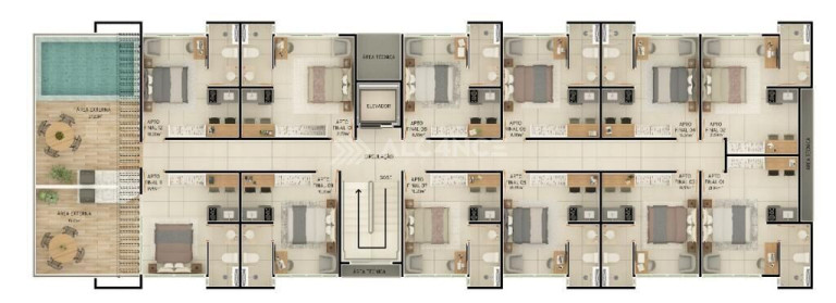 Imagem Flat com 1 Quarto à Venda, 18 m² em Intermares - Cabedelo Imagem Flat com 1 Quarto à Venda, 18 m² em Intermares - Cabedelo