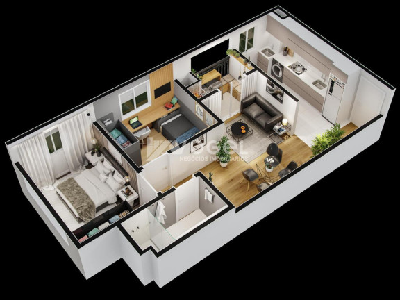Imagem Apartamento com 2 Quartos à Venda, 54 m² em Universitário - Bento Goncalves Imagem Apartamento com 2 Quartos à Venda, 54 m² em Universitário - Bento Goncalves