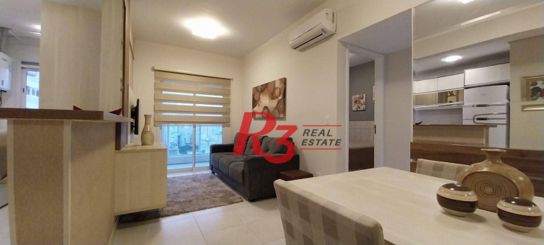 Imagem Apartamento com 1 Quarto para Alugar, 50 m² em Gonzaga - Santos