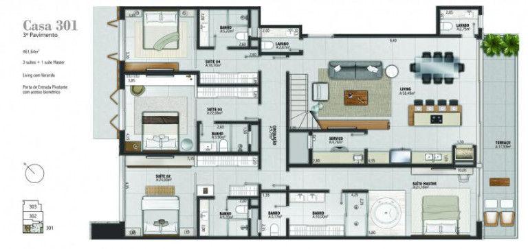 Imagem Casa com 3 Quartos à Venda, 269 m² em Prainha - Torres