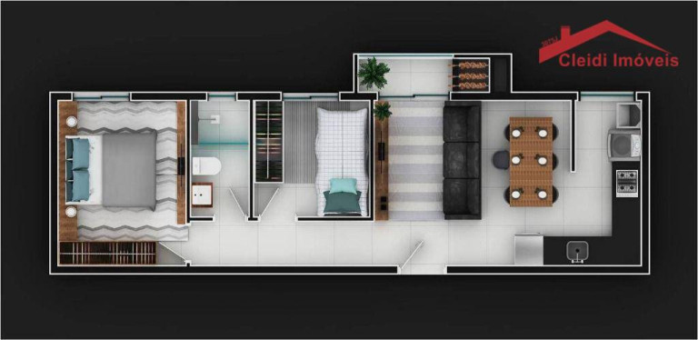 Imagem Apartamento com 2 Quartos à Venda, 54 m² em Atiradores - Joinville Imagem Apartamento com 2 Quartos à Venda, 54 m² em Atiradores - Joinville