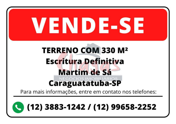 Imagem Terreno à Venda, 330 m² em Martim De Sá - Caraguatatuba Imagem Terreno à Venda, 330 m² em Martim De Sá - Caraguatatuba