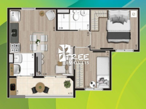 Imagem Apartamento com 2 Quartos à Venda, 37 m² em Parque Ipê - São Paulo Imagem Apartamento com 2 Quartos à Venda, 37 m² em Parque Ipê - São Paulo