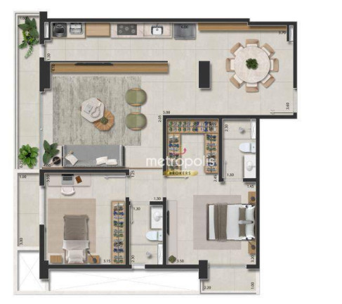 Imagem Apartamento com 2 Quartos à Venda, 92 m² em Vila Romana - São Paulo