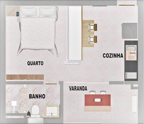 Imagem Apartamento com 1 Quarto à Venda, 35 m² em São Benedito - Uberaba Imagem Apartamento com 1 Quarto à Venda, 35 m² em São Benedito - Uberaba