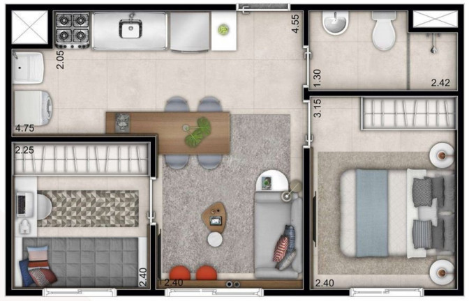 Imagem Imóvel com 2 Quartos à Venda, 35 m² em Ipiranga - São Paulo Imagem Imóvel com 2 Quartos à Venda, 35 m² em Ipiranga - São Paulo