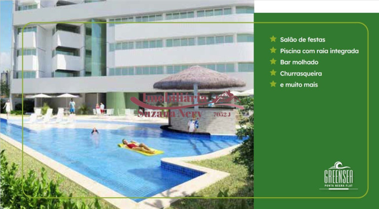 Imagem Flat com 1 Quarto à Venda, 69 m² em Ponta Negra - Natal Imagem Flat com 1 Quarto à Venda, 69 m² em Ponta Negra - Natal