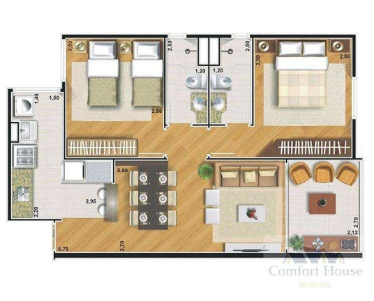 Imagem Apartamento com 2 Quartos à Venda, 63 m² em Demarchi - São Bernardo Do Campo Imagem Apartamento com 2 Quartos à Venda, 63 m² em Demarchi - São Bernardo Do Campo
